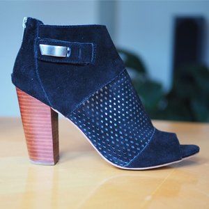 Dolce Vita Marana Black Suede Block Heel Boot 8.5
